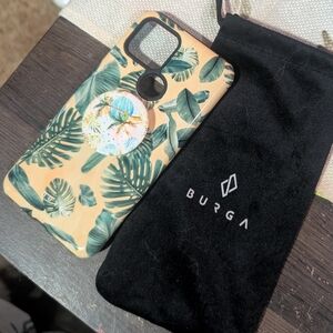 Burga Tropical Leaf Phone Case - Green and Yellow